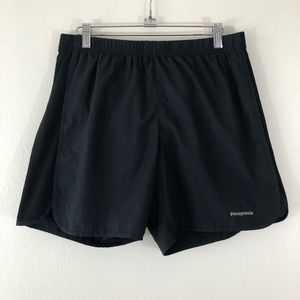 Patagonia Mens Medium Black Running Trail Shorts